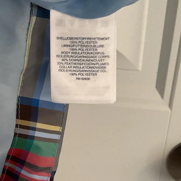 Lands' End womens Colorful Plaid Puffer Vest new XL Holiday Preppy - Picture 5 of 5